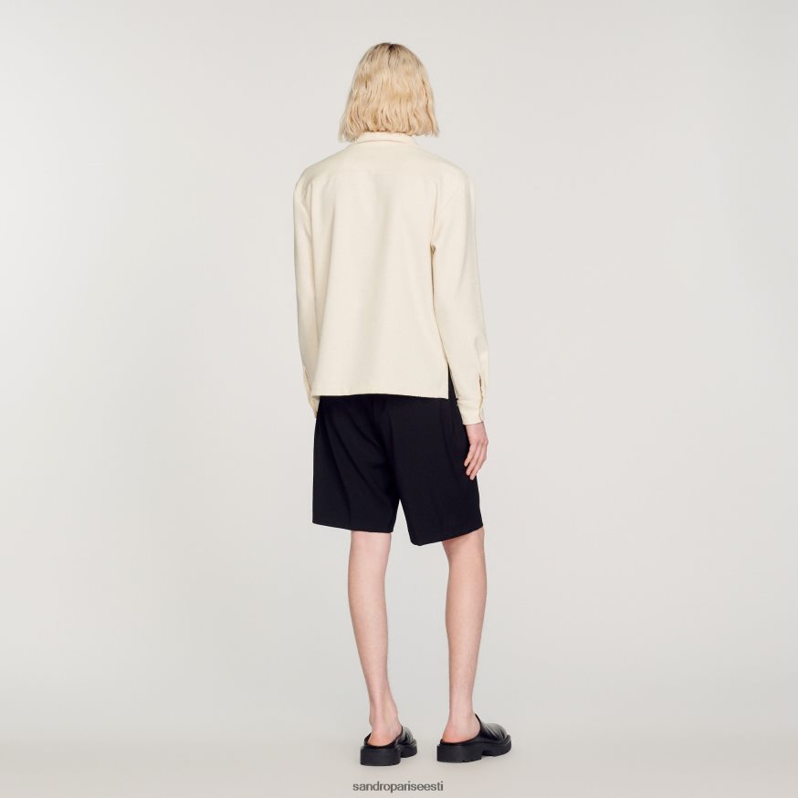 Sandro Paris kehakate mehed lahtine särk BN4RF708 valge