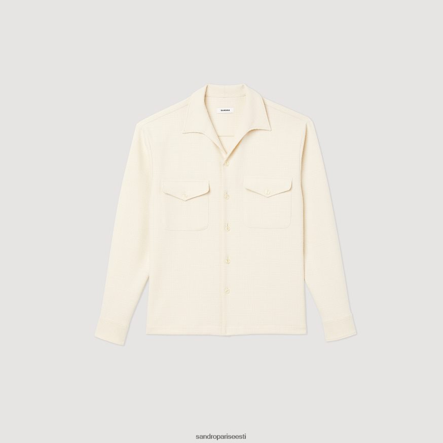 Sandro Paris kehakate mehed lahtine särk BN4RF708 valge