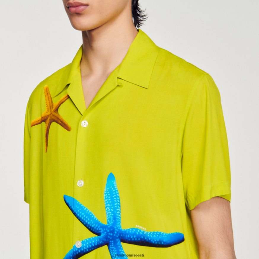 Sandro Paris kehakate mehed meritäht särk BN4RF653 aniisiroheline