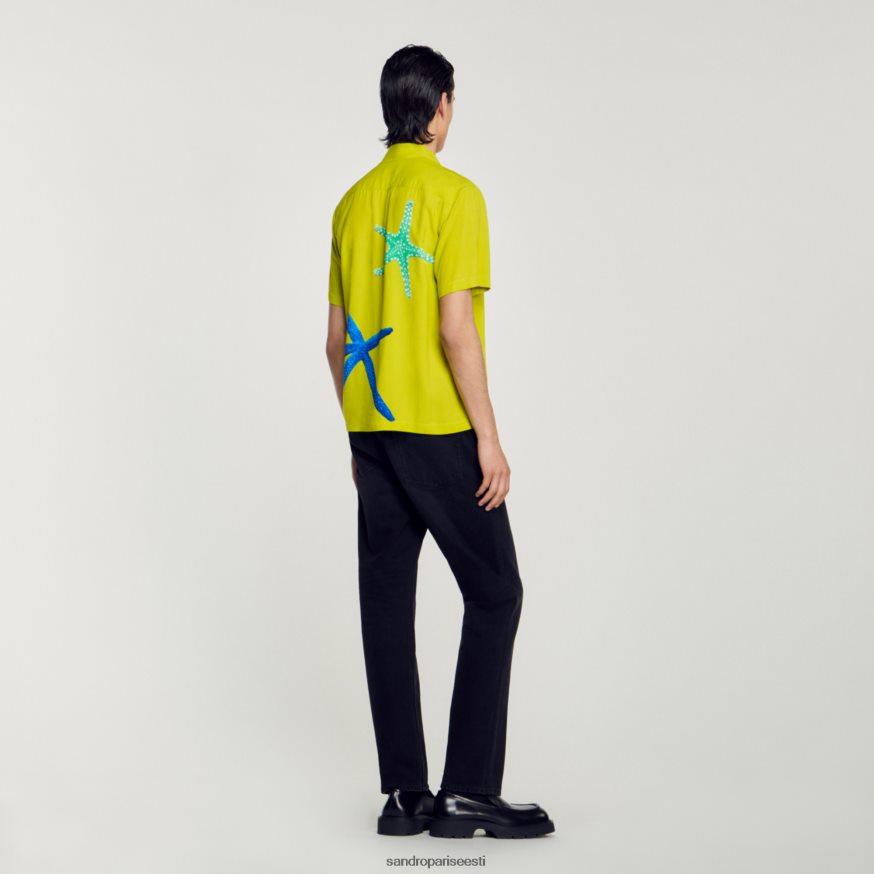 Sandro Paris kehakate mehed meritäht särk BN4RF653 aniisiroheline