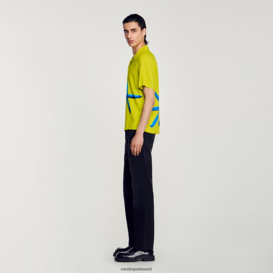 Sandro Paris kehakate mehed meritäht särk BN4RF653 aniisiroheline