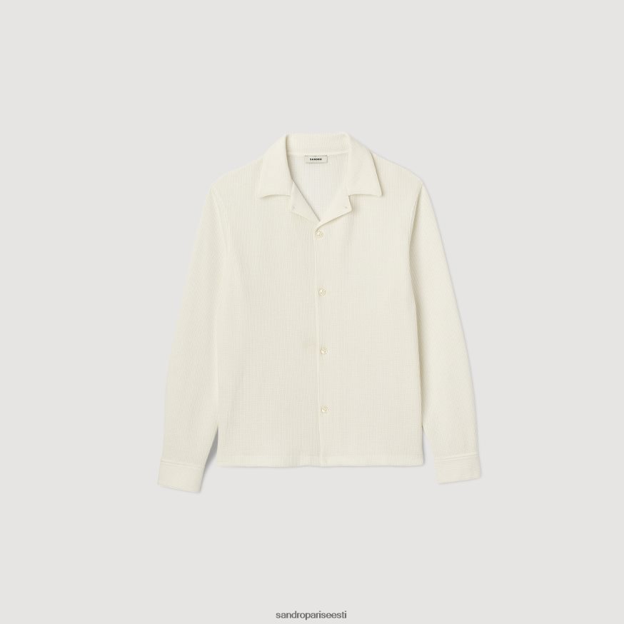 Sandro Paris kehakate mehed pikkade käistega särk BN4RF588 ekru