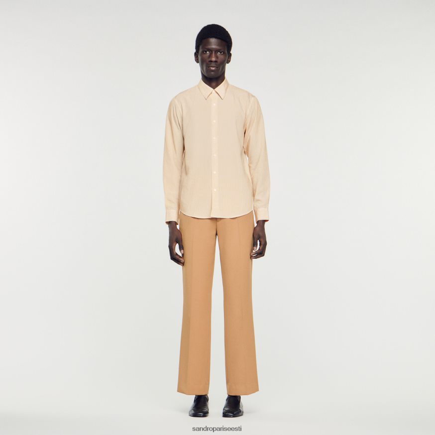 Sandro Paris kehakate mehed triibuline särk BN4RF696 heleroosa