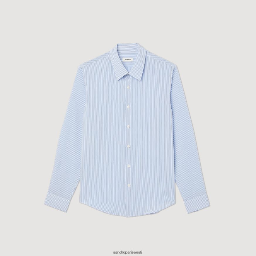 Sandro Paris kehakate mehed triibuline särk BN4RF717 helesinine