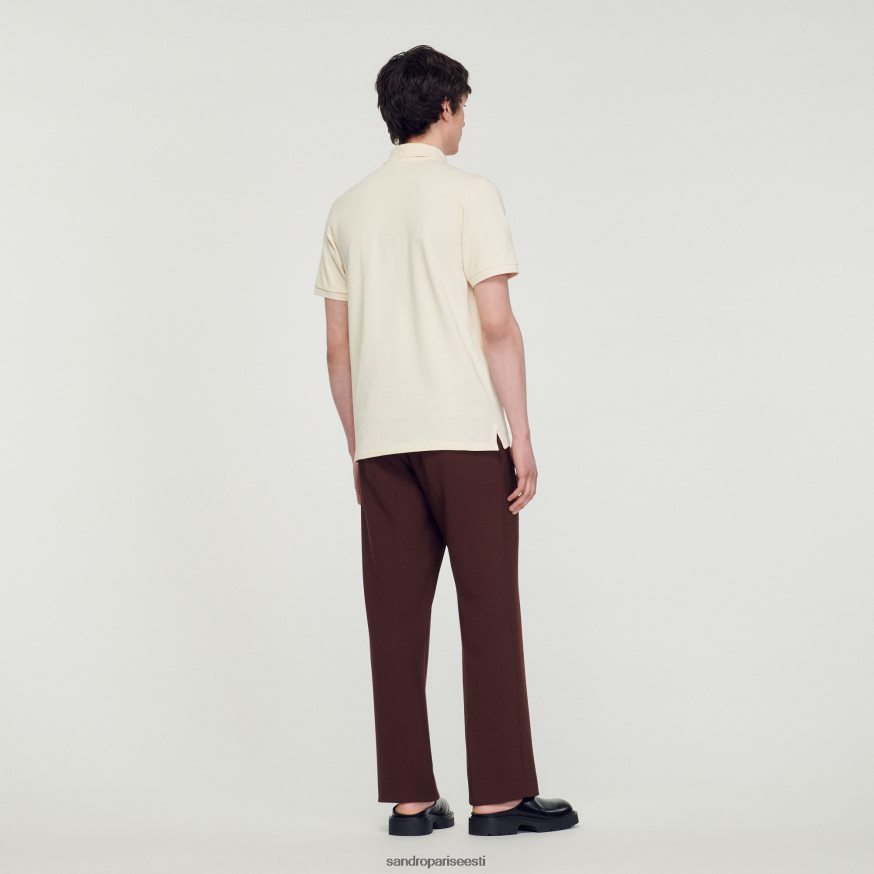 Sandro Paris kehakate mehed ruudukujulise ristiga polosärk BN4RF730 üks värv