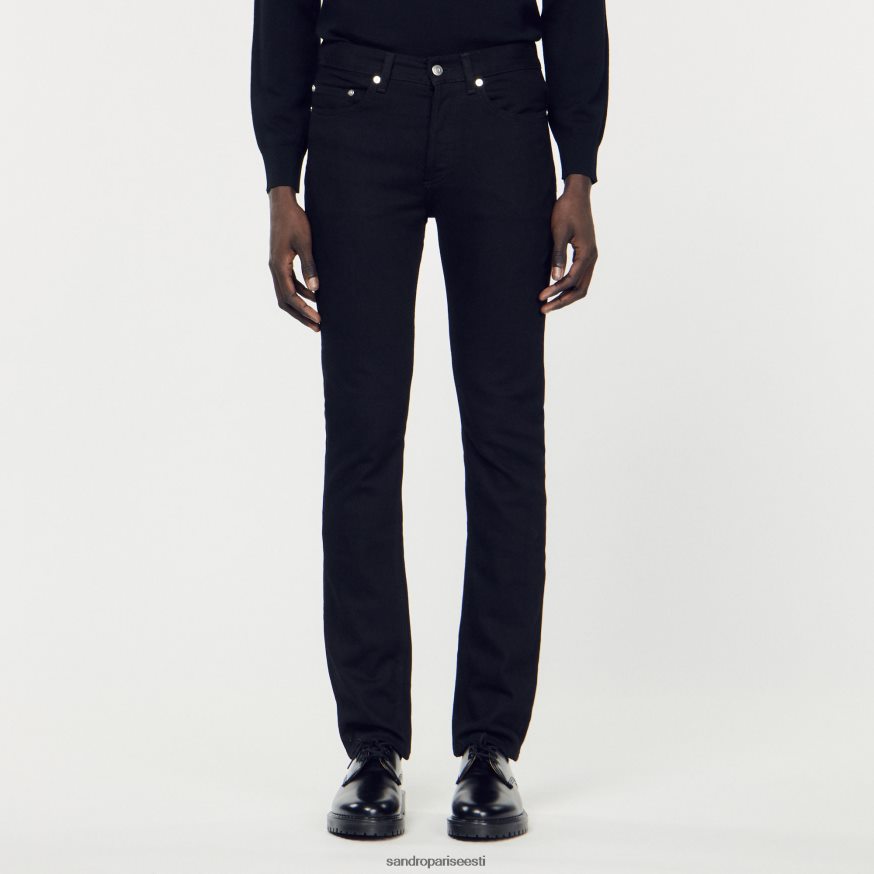 Sandro Paris kehakate mehed kitsad teksad BN4RF639 must