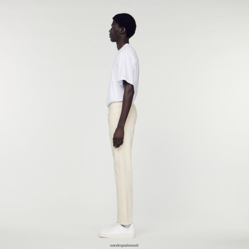 Sandro Paris kehakate mehed puuvillased teksad BN4RF626 ekru