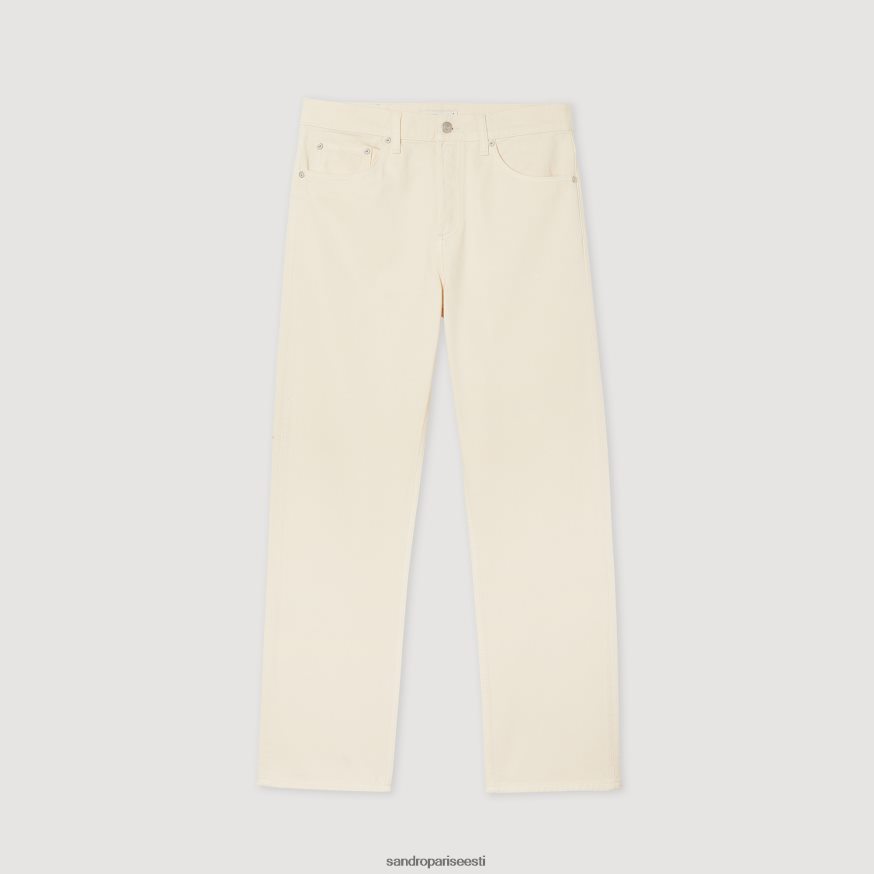 Sandro Paris kehakate mehed puuvillased teksad BN4RF626 ekru