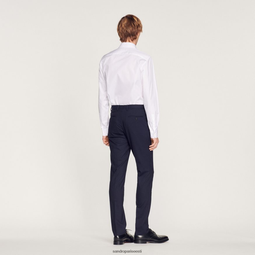 Sandro Paris kehakate mehed ülikonna püksid BN4RF612 mereväe sinine