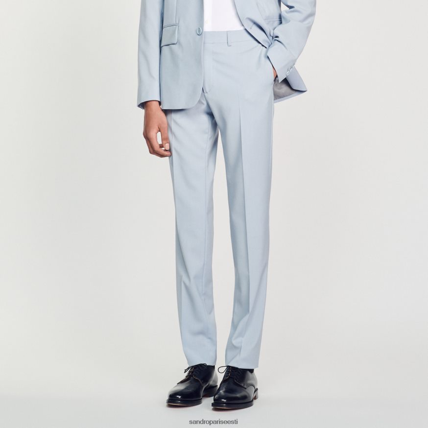 Sandro Paris kehakate mehed ülikonna püksid BN4RF794 helesinine