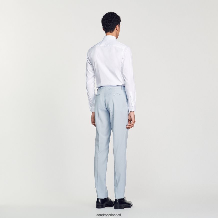 Sandro Paris kehakate mehed ülikonna püksid BN4RF794 helesinine