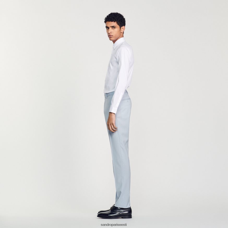 Sandro Paris kehakate mehed ülikonna püksid BN4RF794 helesinine