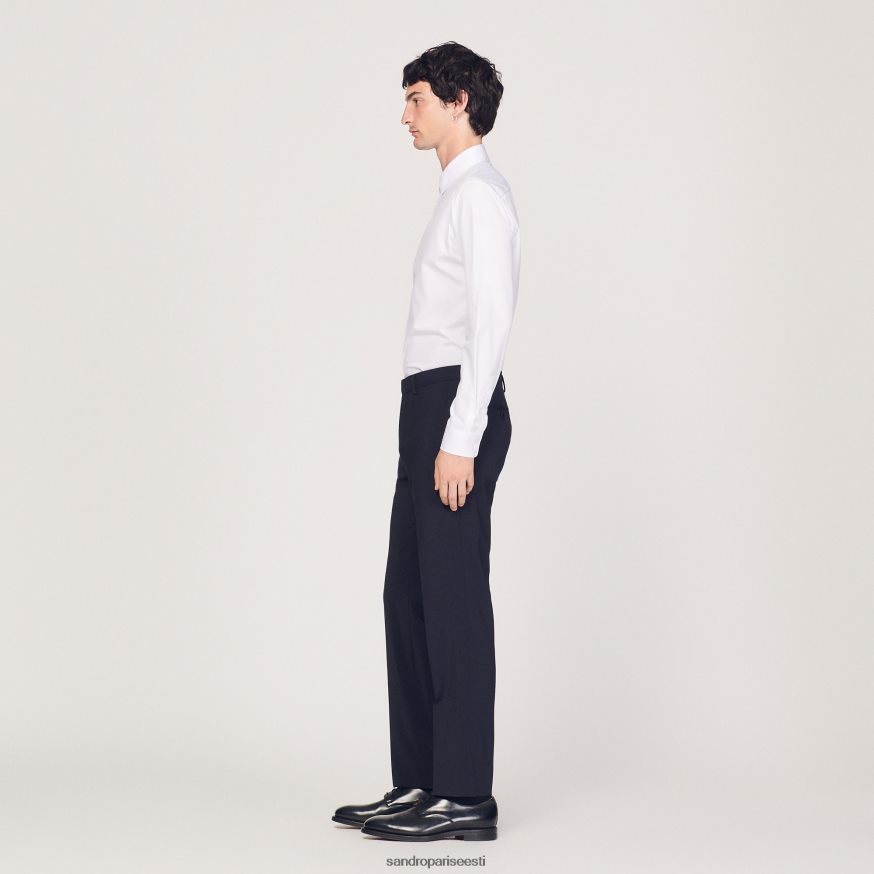 Sandro Paris kehakate mehed smoking püksid BN4RF693 mereväe sinine