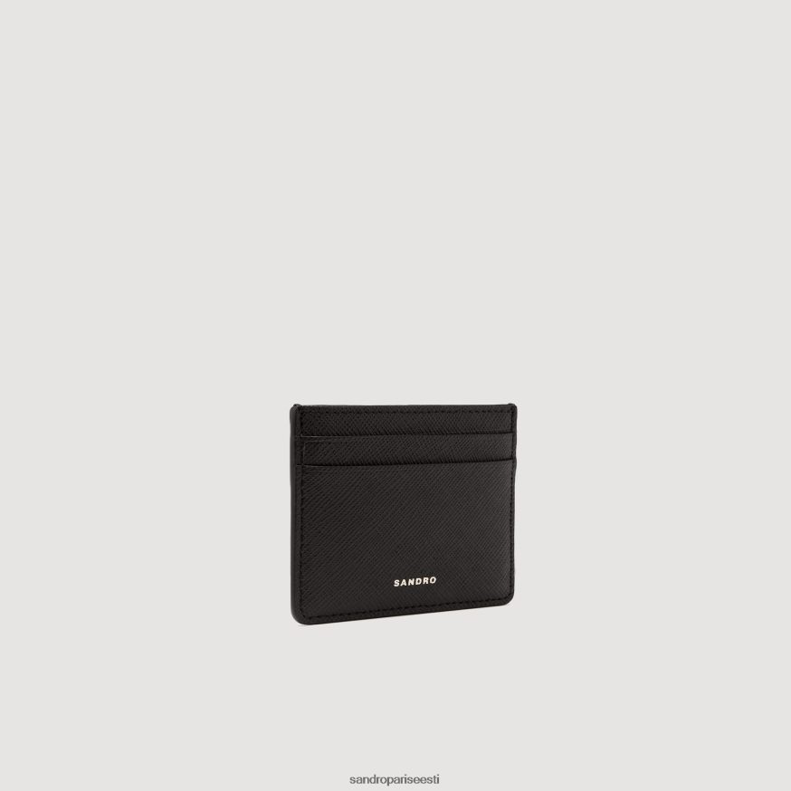 Sandro Paris tarvikud mehed nahast kaardihoidja BN4RF836 must