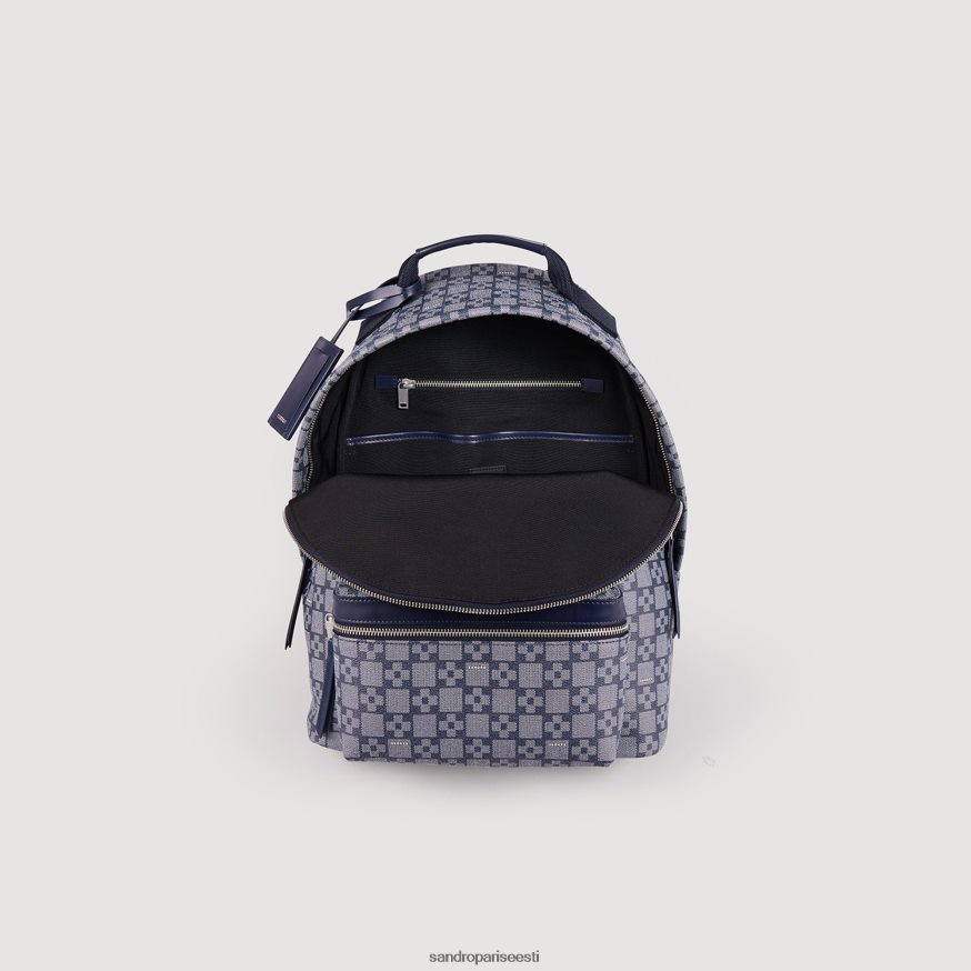 Sandro Paris tarvikud mehed kandiline risti seljakott BN4RF856 sinine