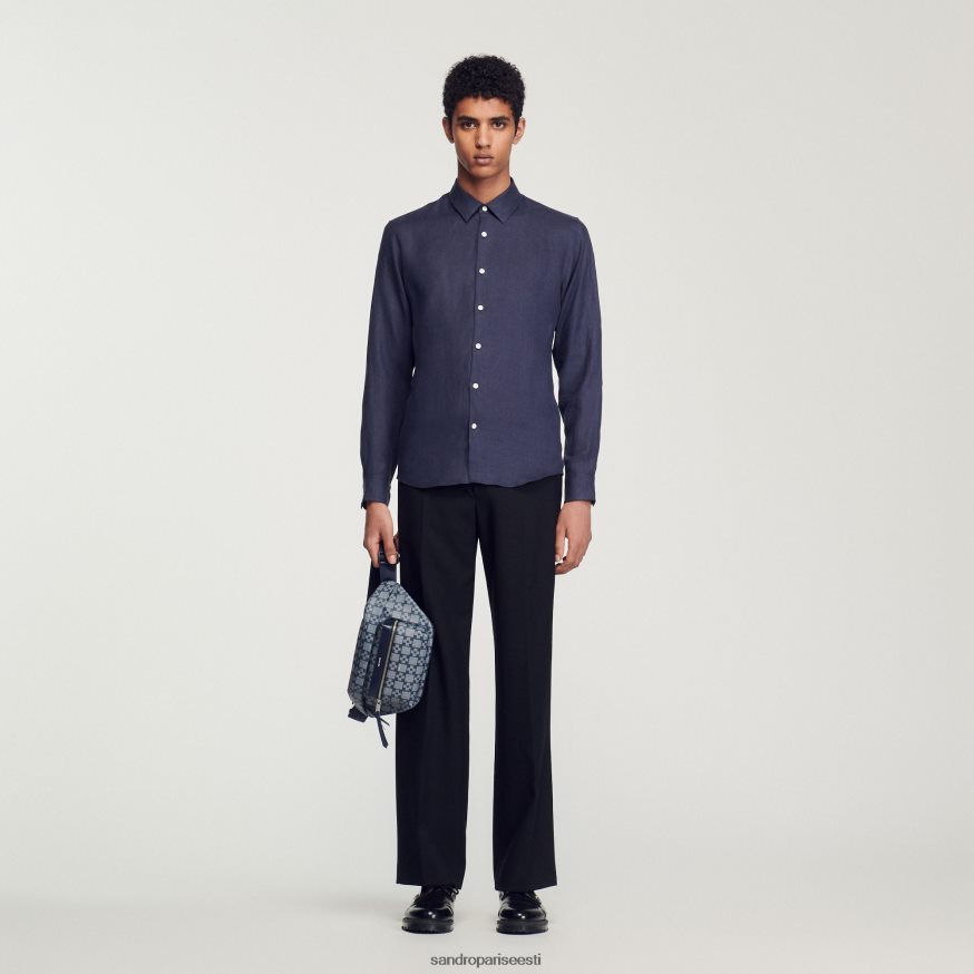 Sandro Paris tarvikud mehed monogramm vöökott BN4RF857 sinine