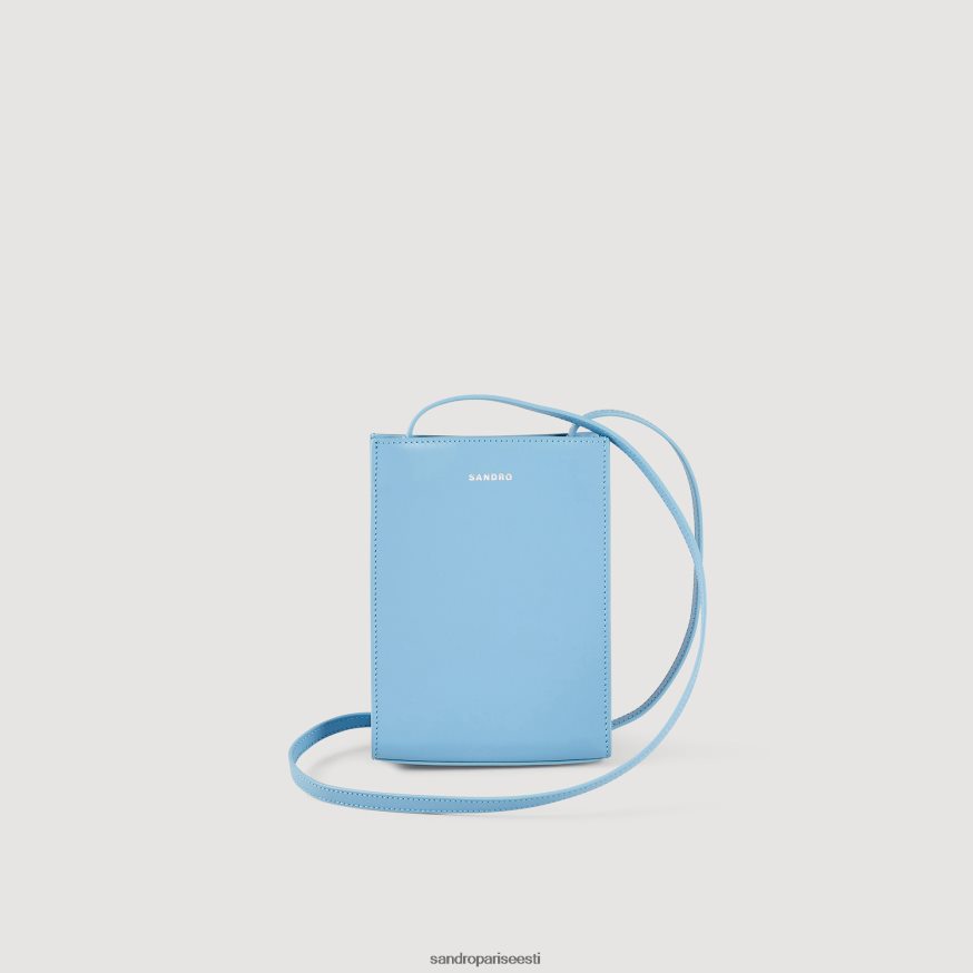 Sandro Paris tarvikud mehed väike sile nahast kott BN4RF852 sinine