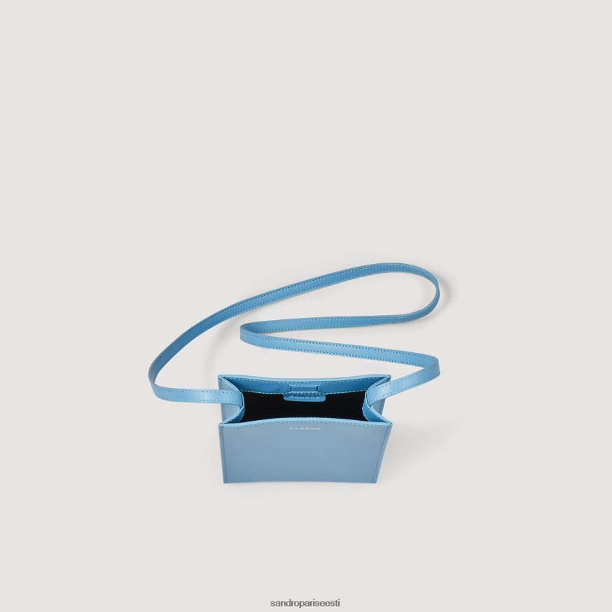 Sandro Paris tarvikud mehed väike sile nahast kott BN4RF852 sinine