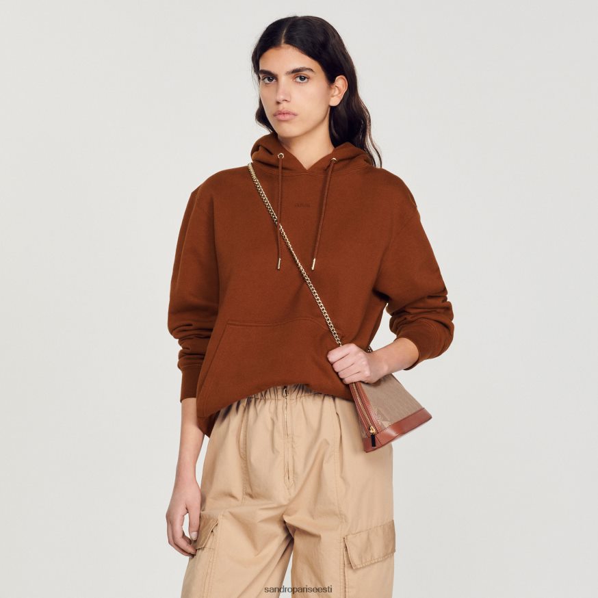 Sandro Paris kehakate naised tikitud kapuuts BN4RF759 üks värv