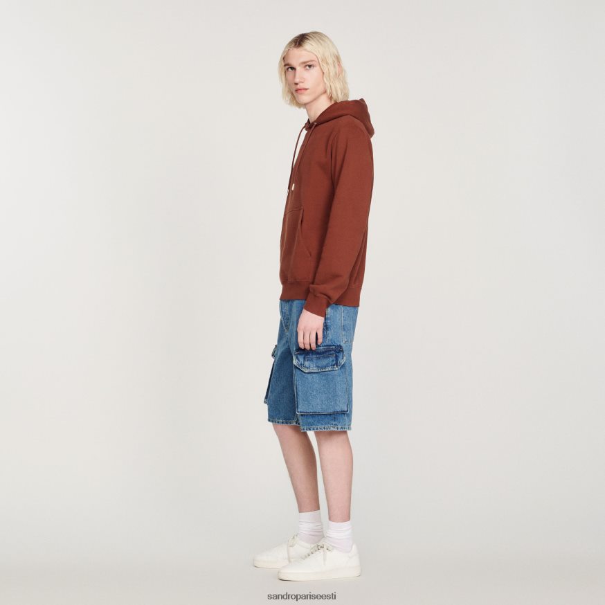 Sandro Paris kehakate naised tikitud kapuuts BN4RF759 üks värv