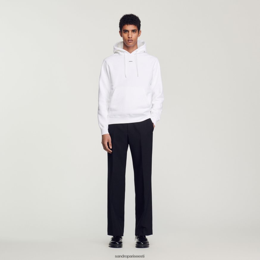 Sandro Paris kehakate naised tikitud kapuuts BN4RF808 valge