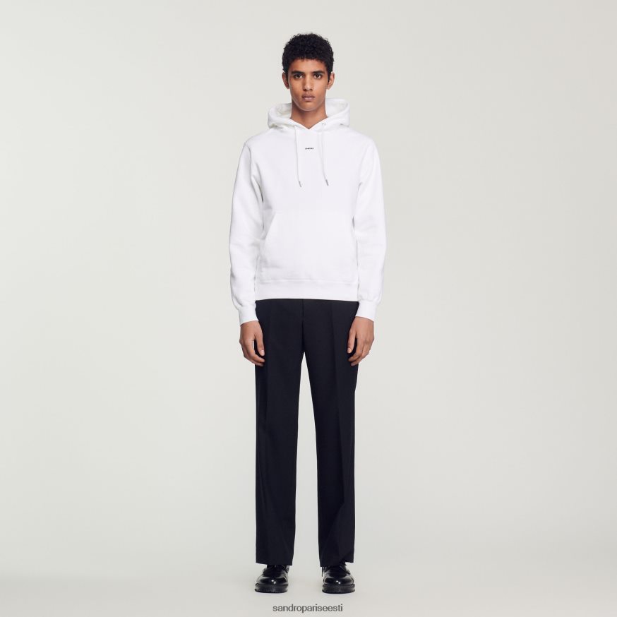 Sandro Paris kehakate naised tikitud kapuuts BN4RF808 valge