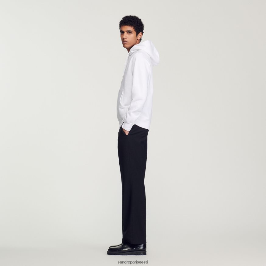 Sandro Paris kehakate naised tikitud kapuuts BN4RF808 valge