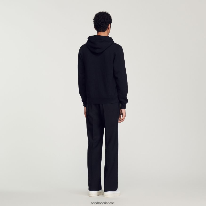 Sandro Paris kehakate naised tikitud kapuuts BN4RF809 must