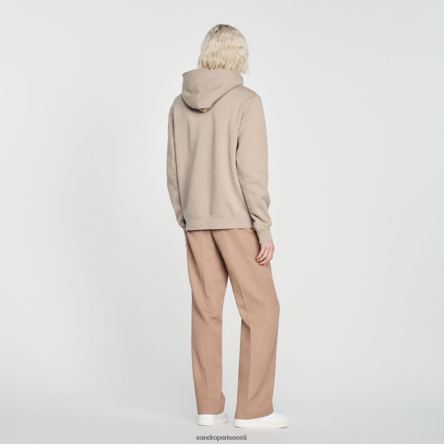 Sandro Paris kehakate naised tikitud kapuuts BN4RF810 beež