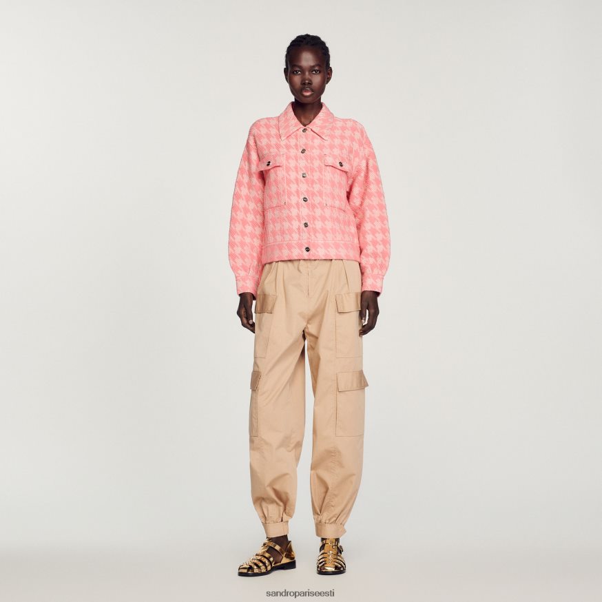 Sandro Paris kehakate naised hagijahamba jope BN4RF228 roosa