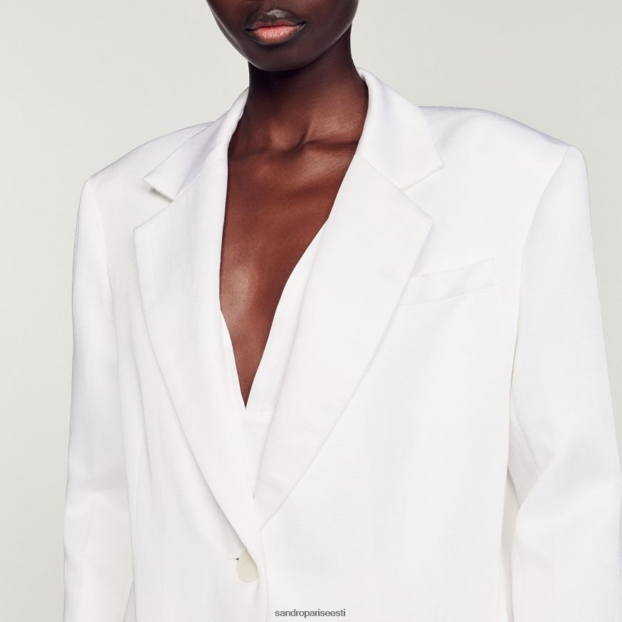 Sandro Paris kehakate naised kohandatud jope BN4RF140 valge