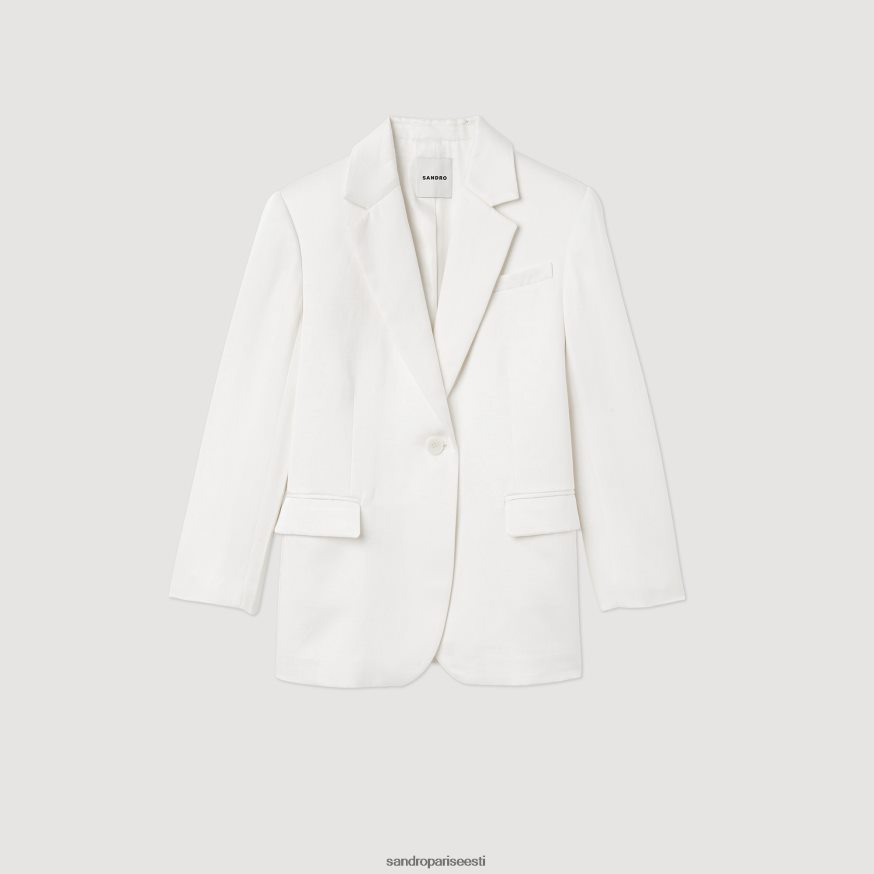 Sandro Paris kehakate naised kohandatud jope BN4RF140 valge