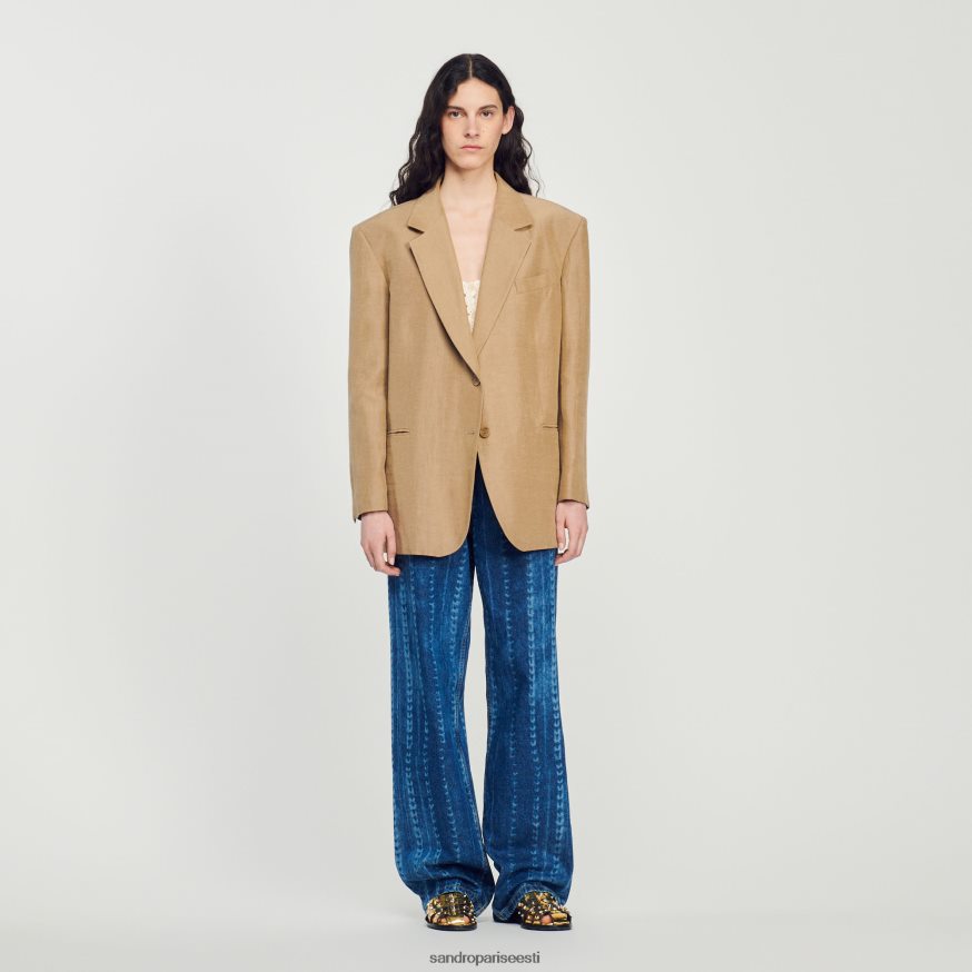 Sandro Paris kehakate naised kohandatud jope BN4RF379 terre