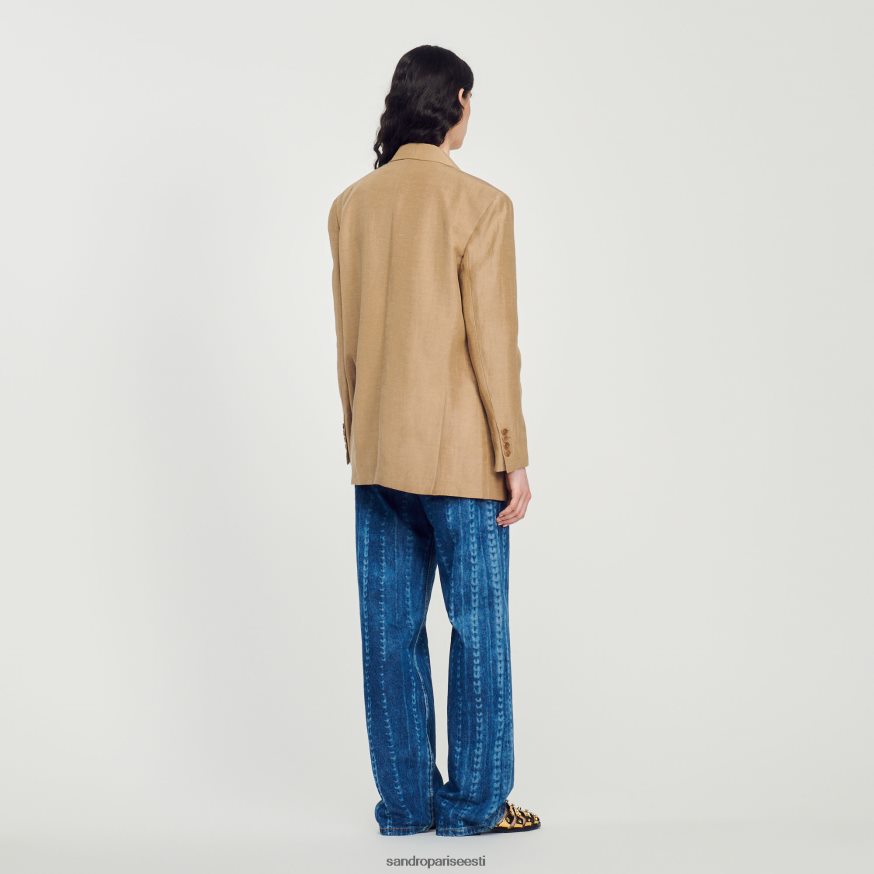 Sandro Paris kehakate naised kohandatud jope BN4RF379 terre