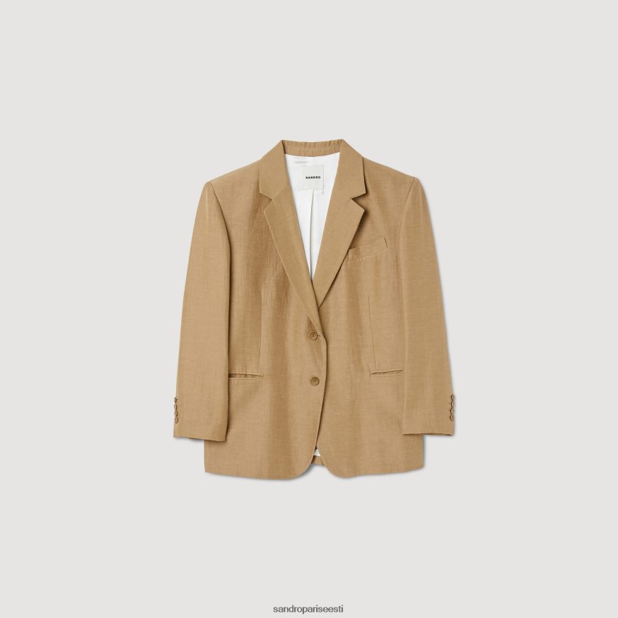 Sandro Paris kehakate naised kohandatud jope BN4RF379 terre