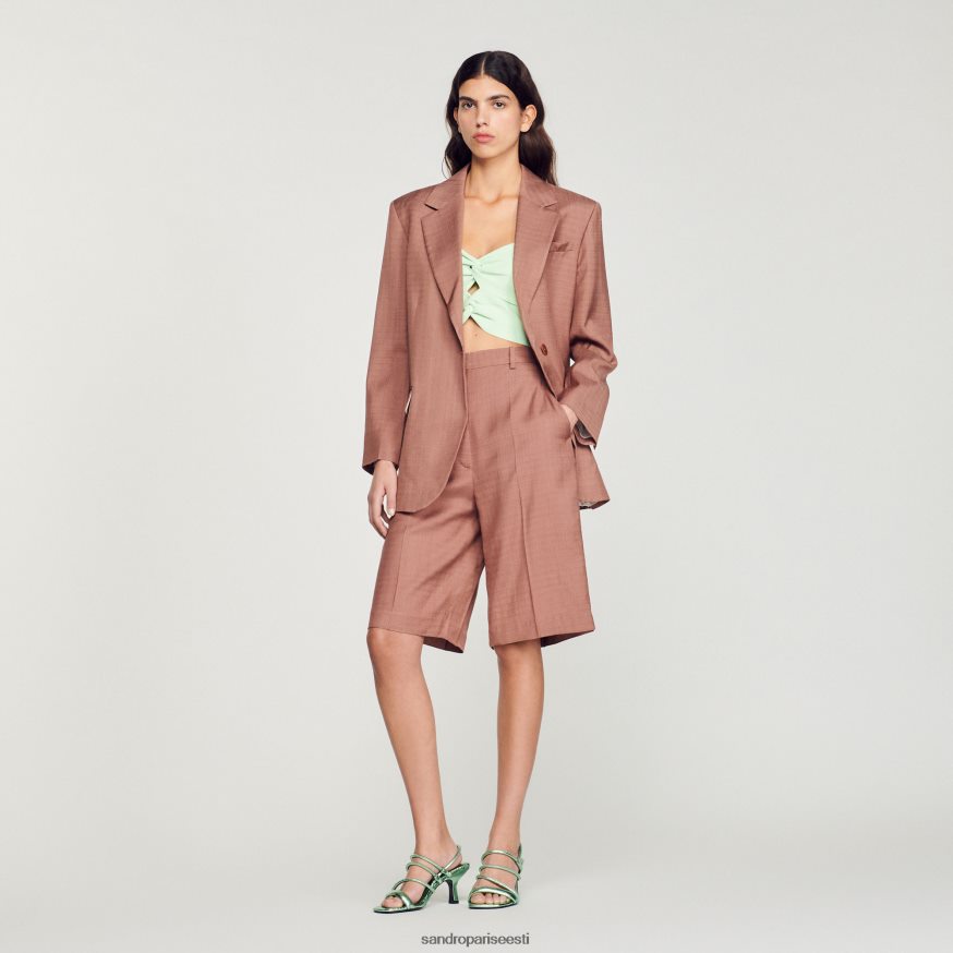 Sandro Paris kehakate naised kohandatud jope BN4RF420 savi