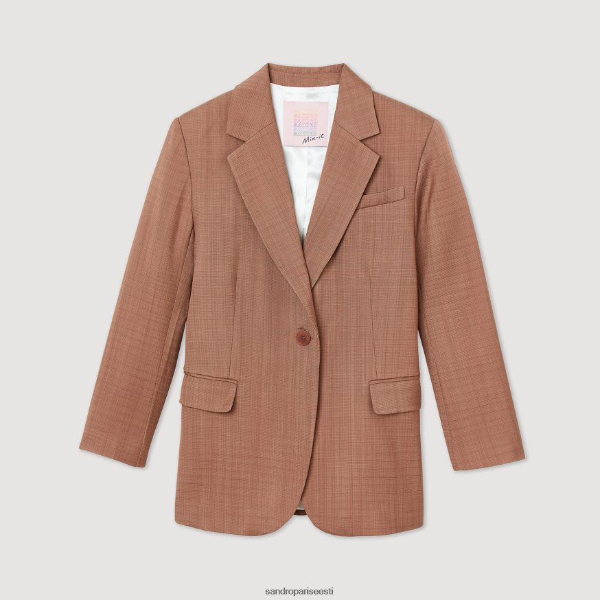 Sandro Paris kehakate naised kohandatud jope BN4RF420 savi