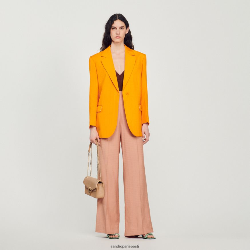 Sandro Paris kehakate naised kohandatud jope BN4RF421 oranž