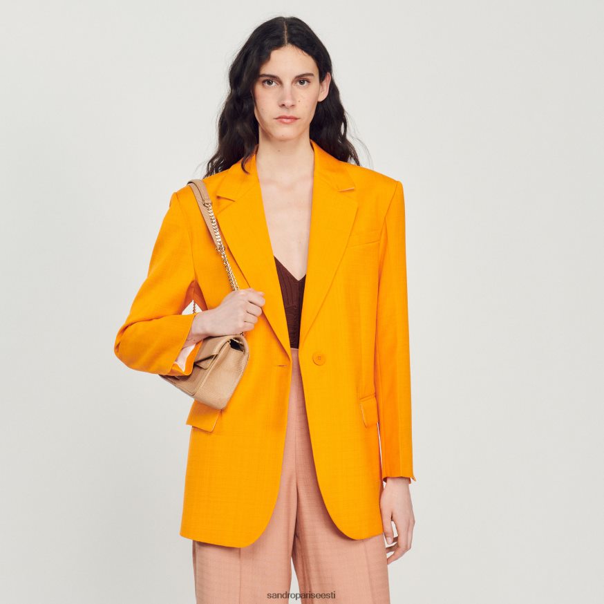 Sandro Paris kehakate naised kohandatud jope BN4RF421 oranž