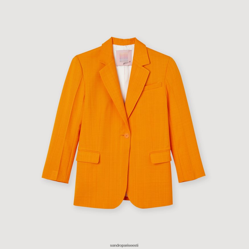 Sandro Paris kehakate naised kohandatud jope BN4RF421 oranž