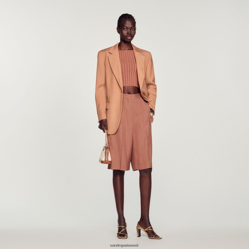 Sandro Paris kehakate naised kohandatud jope BN4RF432 umbre maa