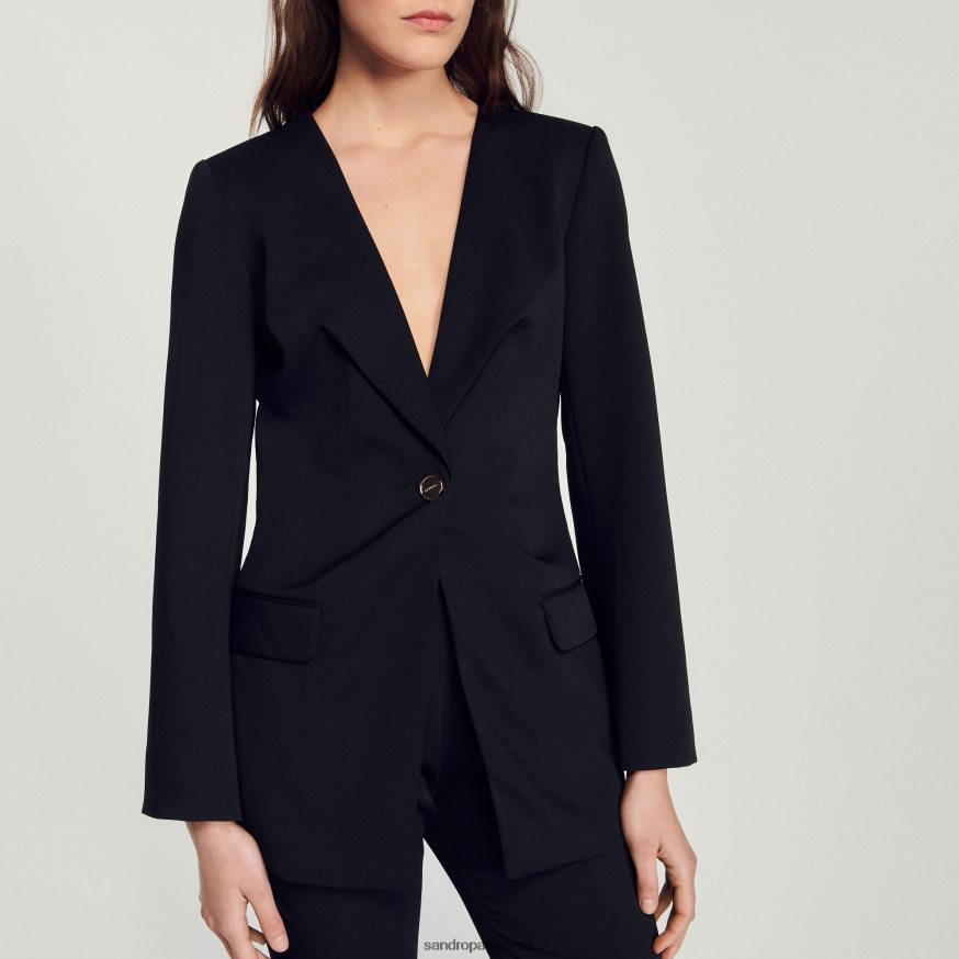 Sandro Paris kehakate naised liibuv jope BN4RF448 must