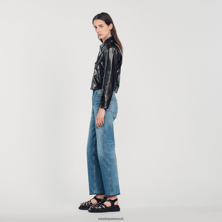 Sandro Paris kehakate naised nahast jakk BN4RF452 must