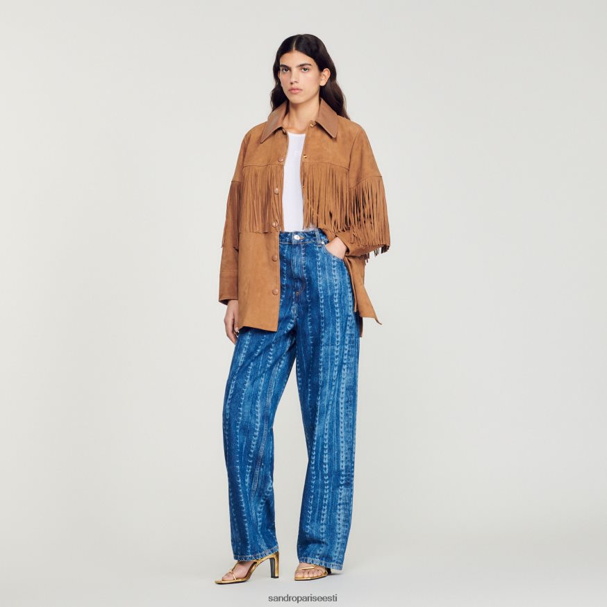 Sandro Paris kehakate naised pikk narmastega nahktagi BN4RF443 kaamel