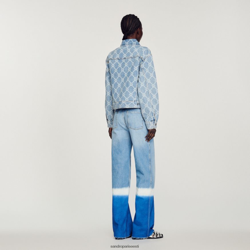 Sandro Paris kehakate naised teksajakk BN4RF363 sinised teksad