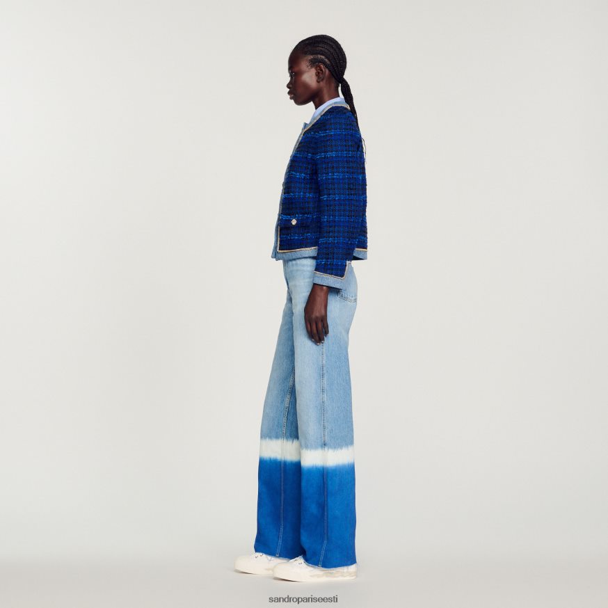 Sandro Paris kehakate naised tviid jakk BN4RF290 elektrisinine