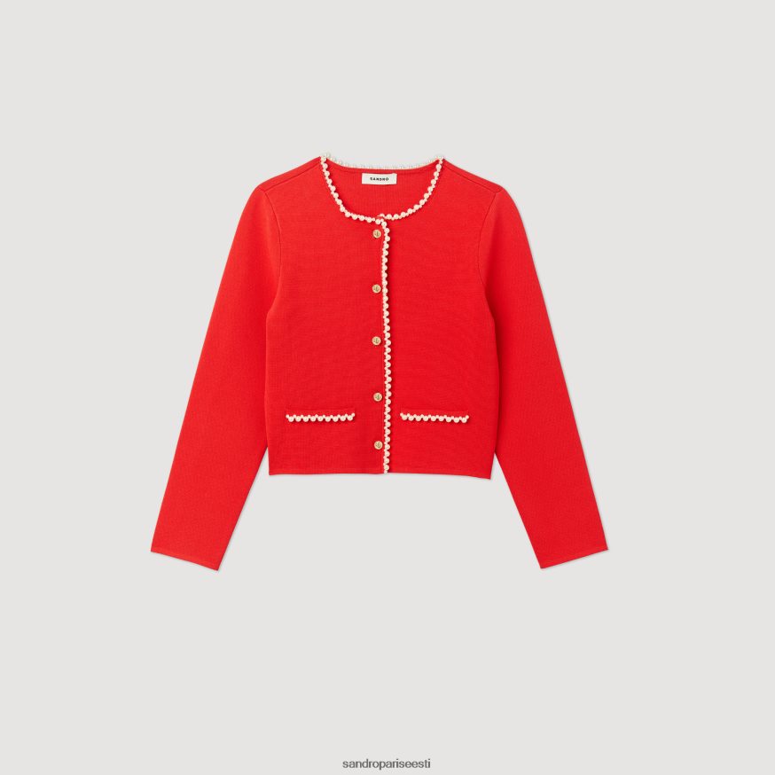 Sandro Paris kehakate naised helmestega jakk BN4RF335 üks värv