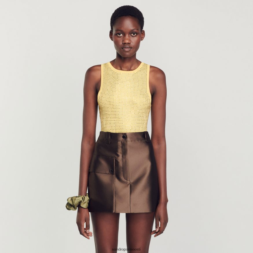 Sandro Paris kehakate naised kivist bodi BN4RF56 kollane