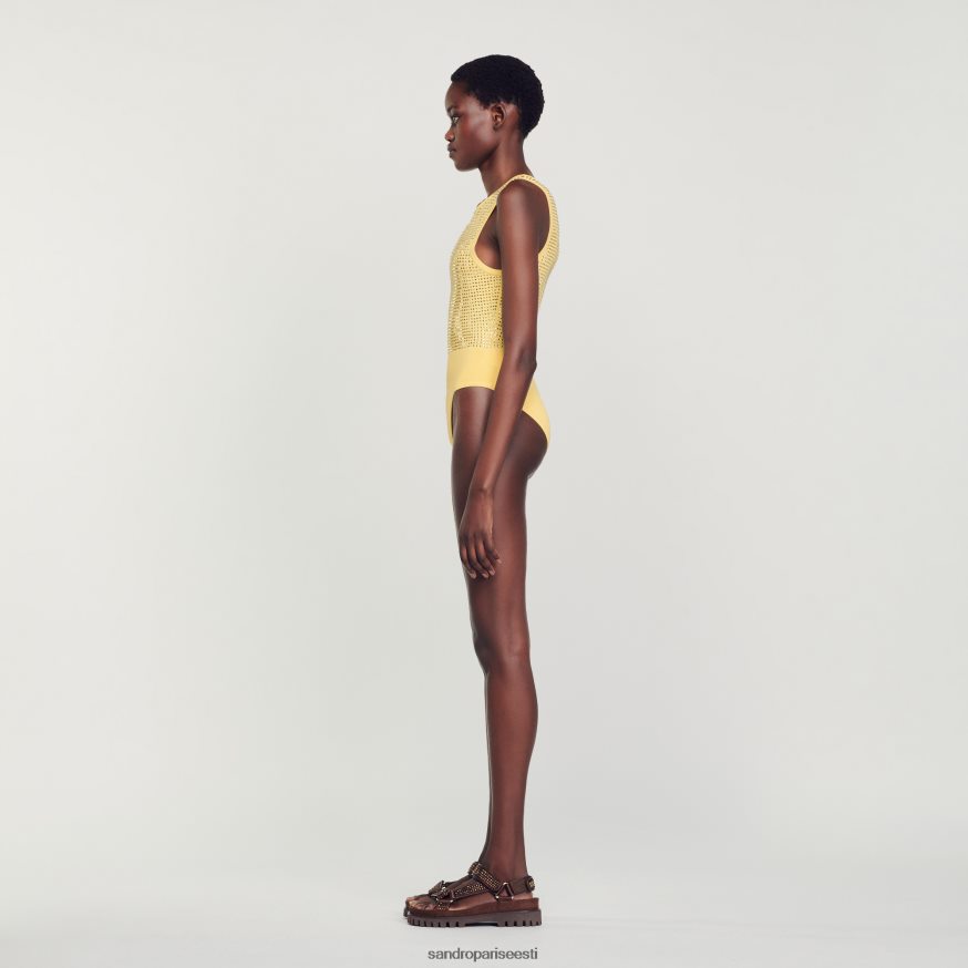 Sandro Paris kehakate naised kivist bodi BN4RF56 kollane