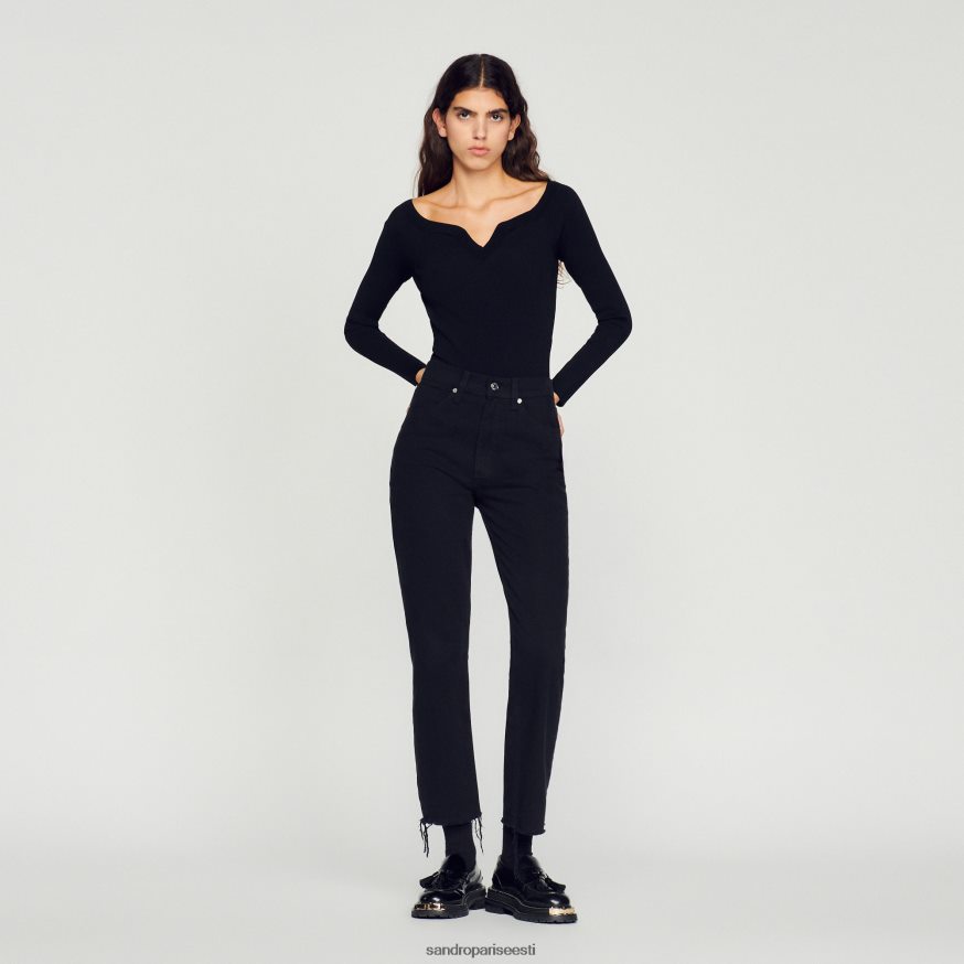 Sandro Paris kehakate naised koo bodi armsama kaelaga BN4RF323 must